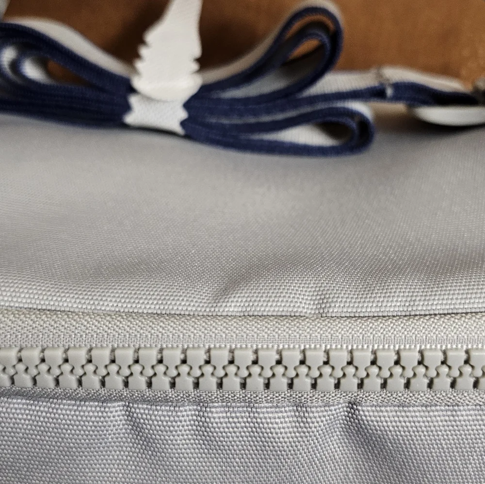 Champion Estate Insulated Lunch Box Cooler Messenger bag kit New gray Blue NWT